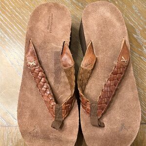 American Eagle Outfitters Brown Platform Sandals